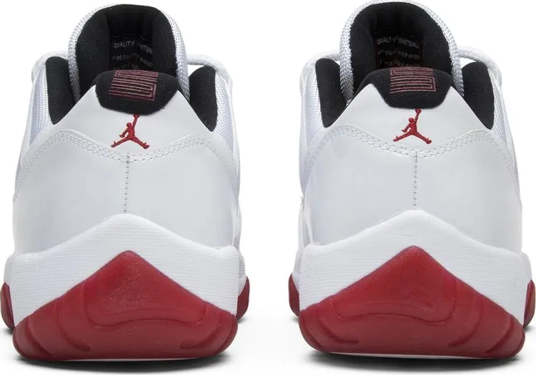 Air Jordan 11 Retro Low Cherry Bottom Sneakers, White