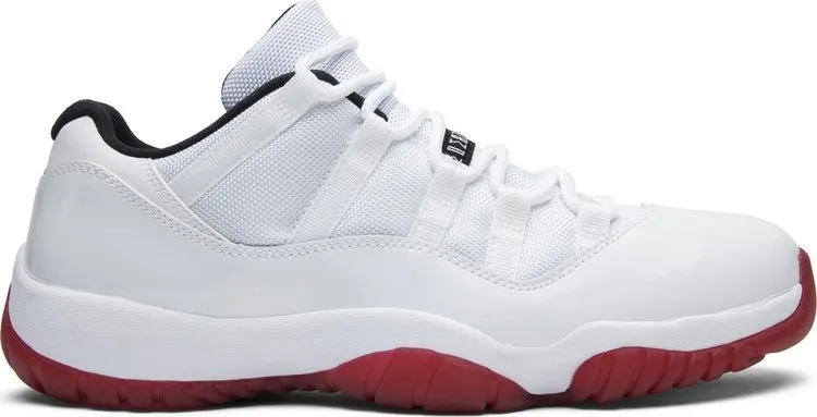 Air Jordan 11 Retro Low Cherry Bottom Sneakers, White