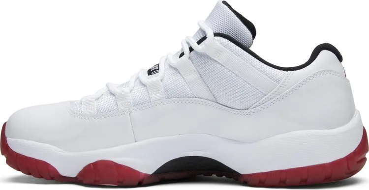 Air Jordan 11 Retro Low Cherry Bottom Sneakers, White