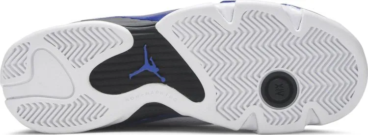 Air Jordan 14 Retro GS Hyper Royal Sneakers, White