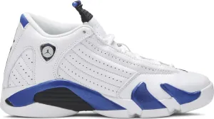 Air Jordan 14 Retro GS Hyper Royal Sneakers, White