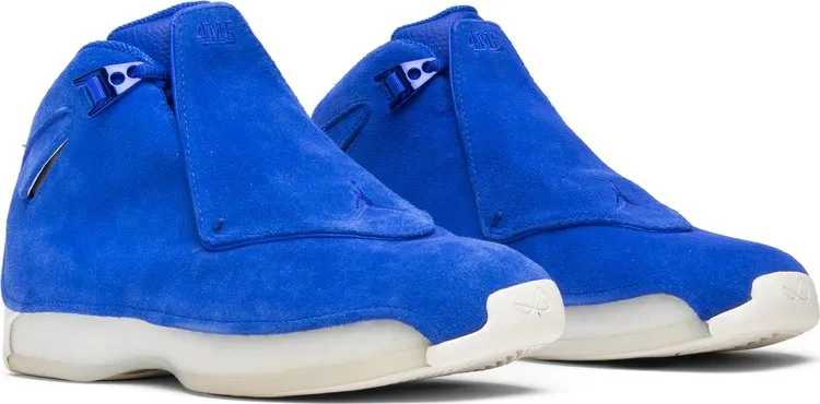 Air Jordan 18 Retro Blue Suede sneakers, blue