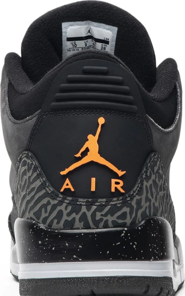 Air Jordan 3 Retro Fear Pack sneakers, gray