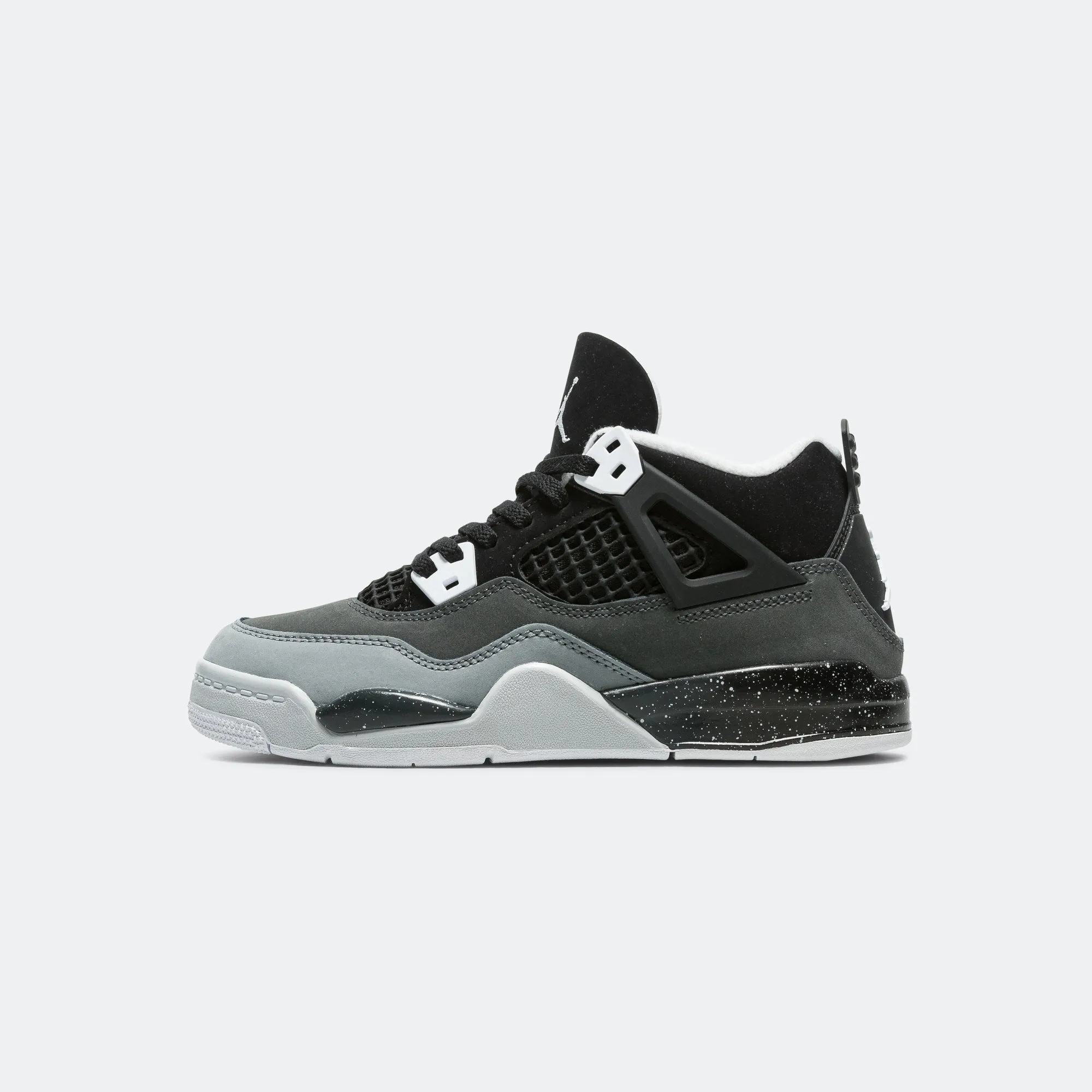 Air Jordan 4 Retro (PS) - Black/White-Anthracite