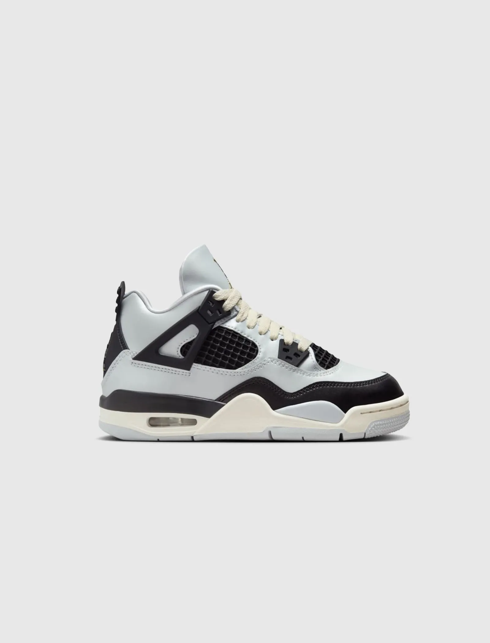 AIR JORDAN 4 RETRO "PURE PLATINUM/ METALLIC GOLD" GS