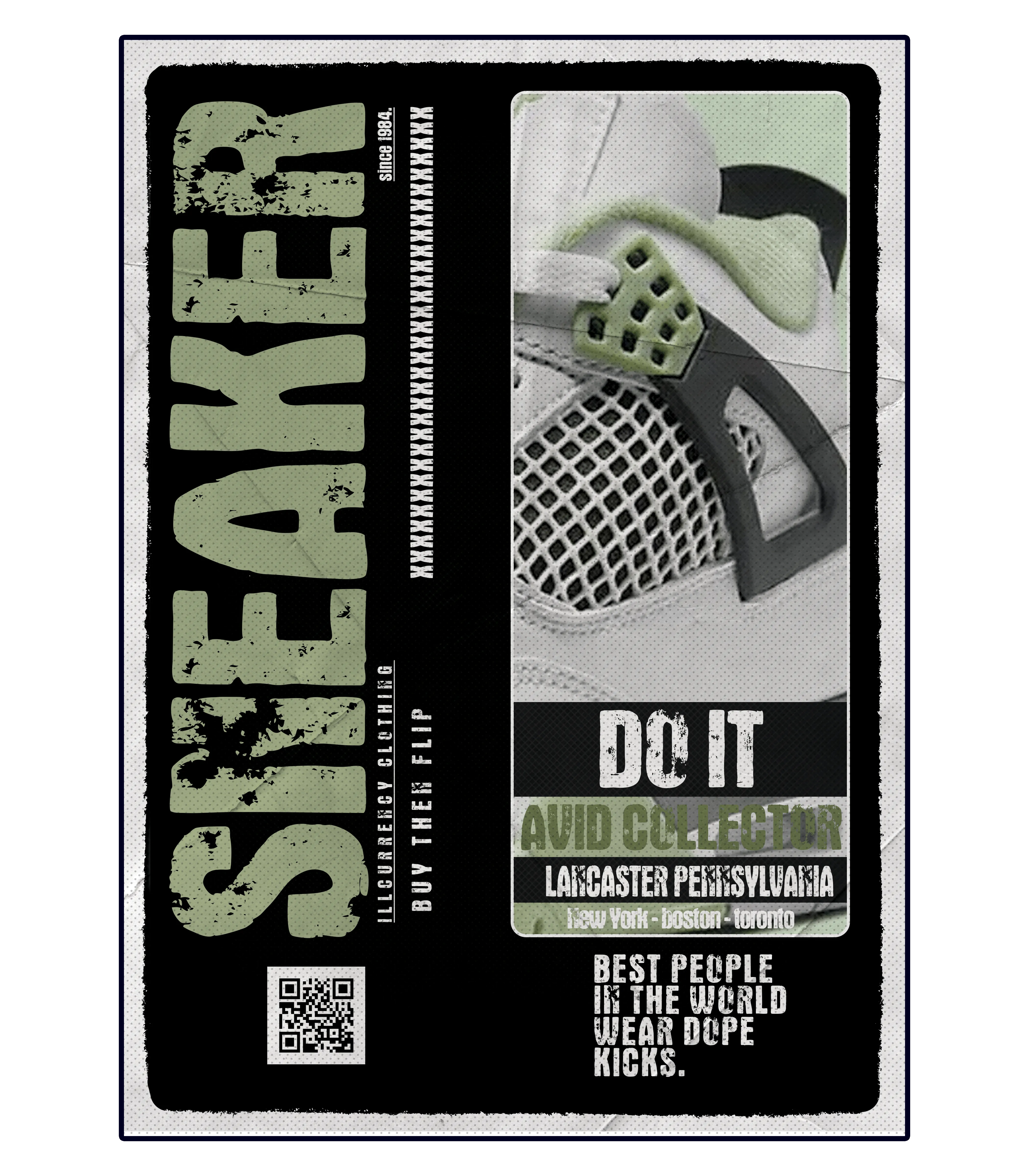 Air Jordan 4 Seafoam aka “Oil Green” Black T-Shirt (SNEAKERS COLLECTOR)