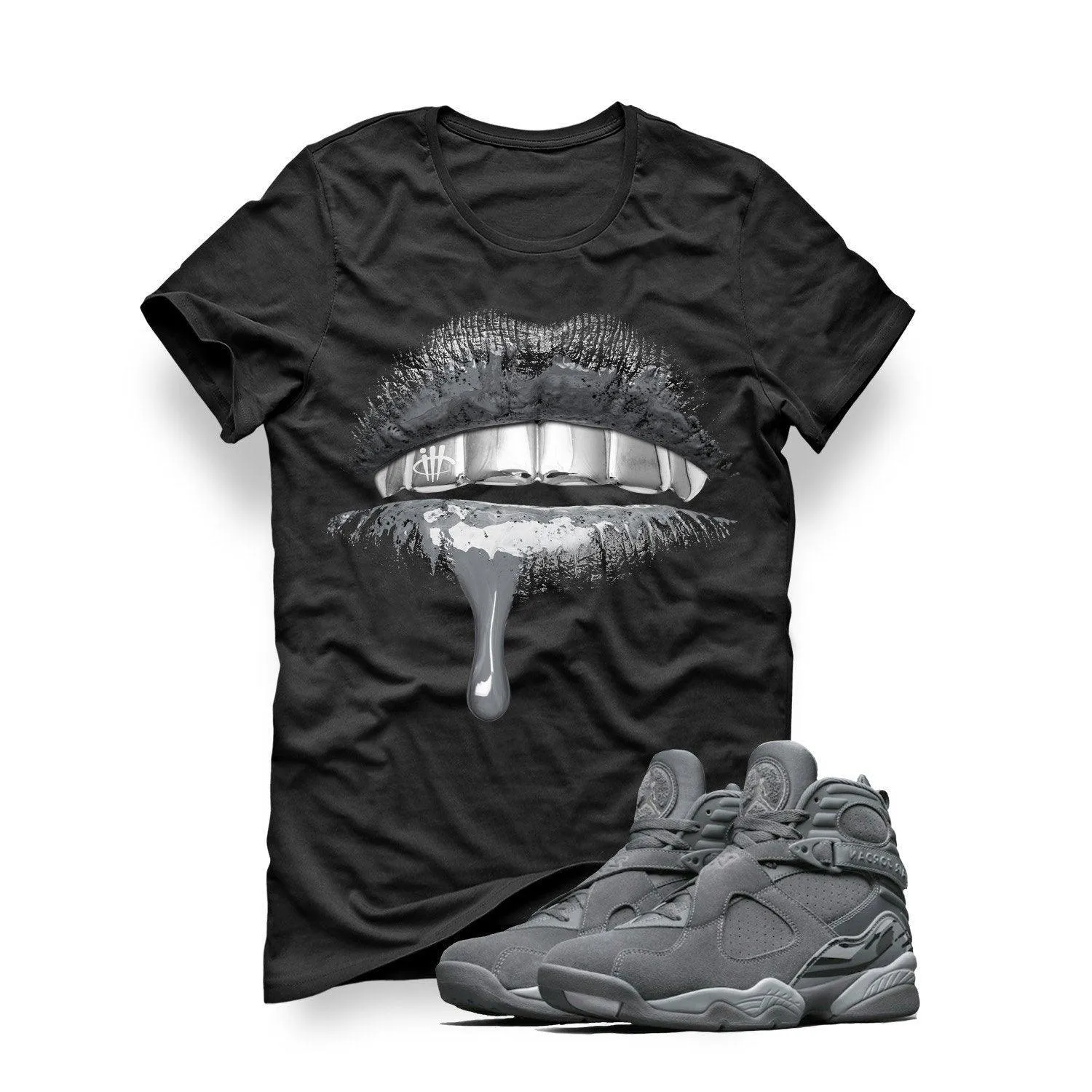 Air Jordan 8 Cool Grey Black T (Lips)