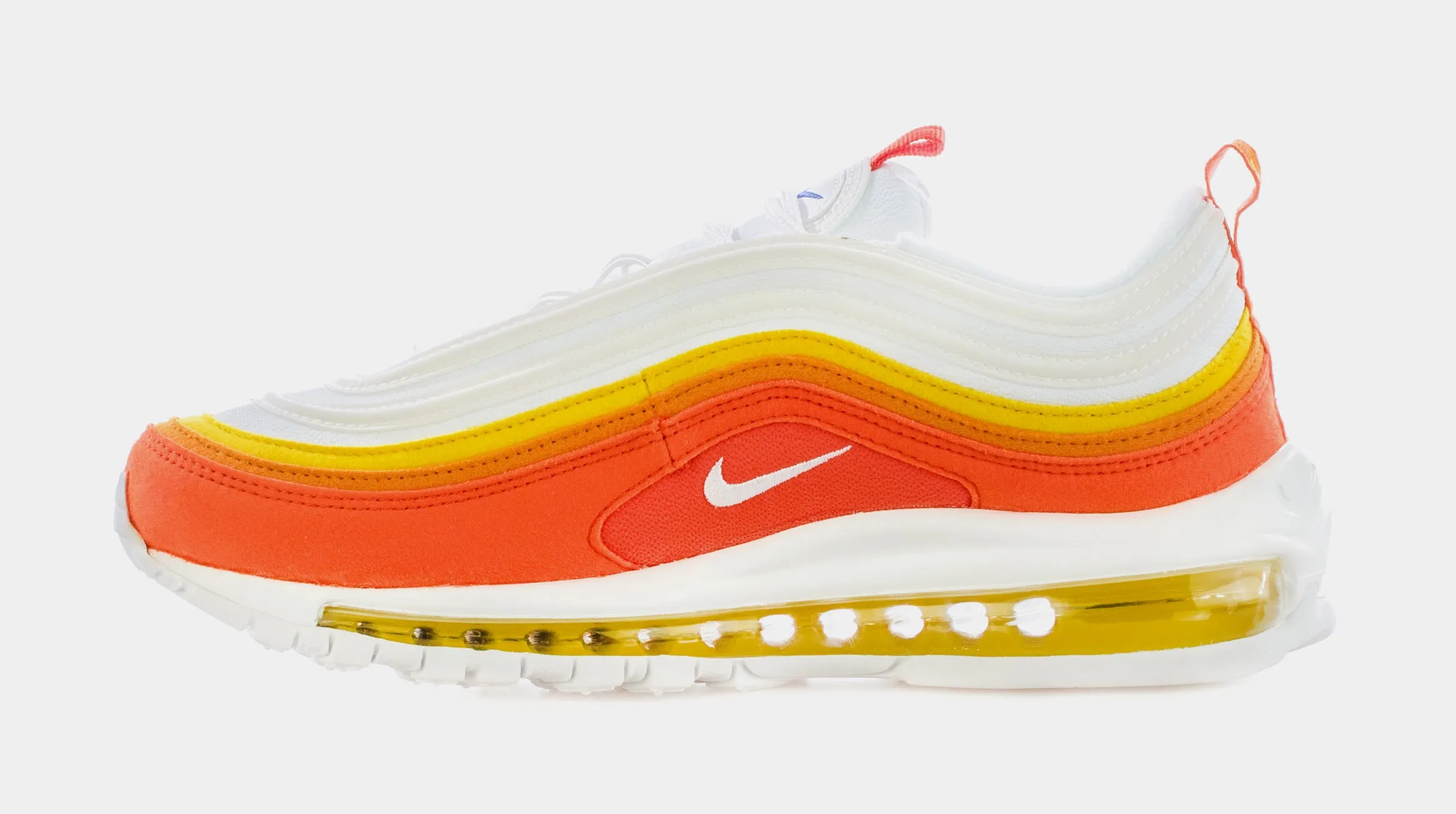 Air Max 97 Athletic Club Mens Running Shoes (White/Orange)