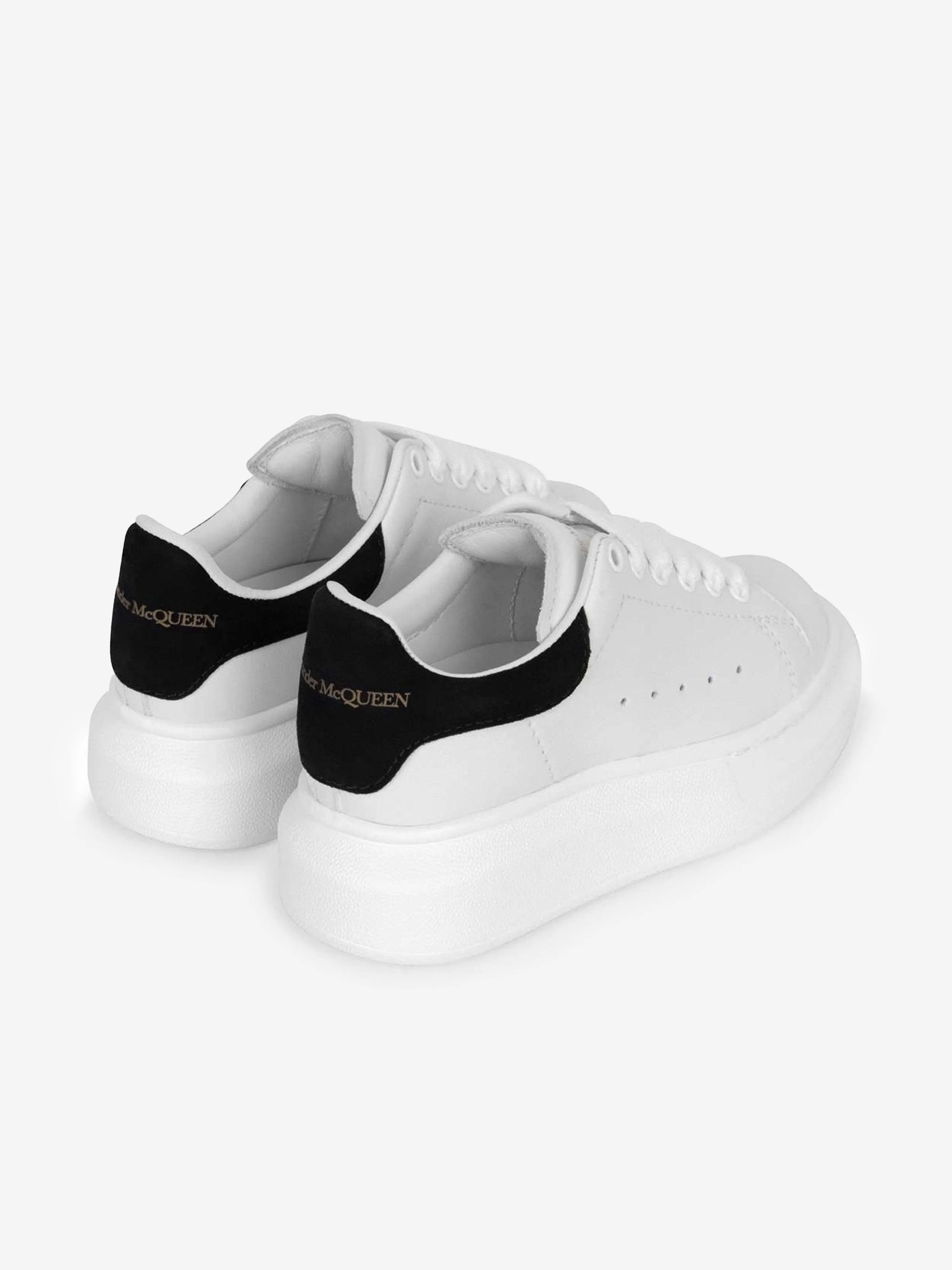 Alexander McQueen Kids Leather Lace Up Trainers