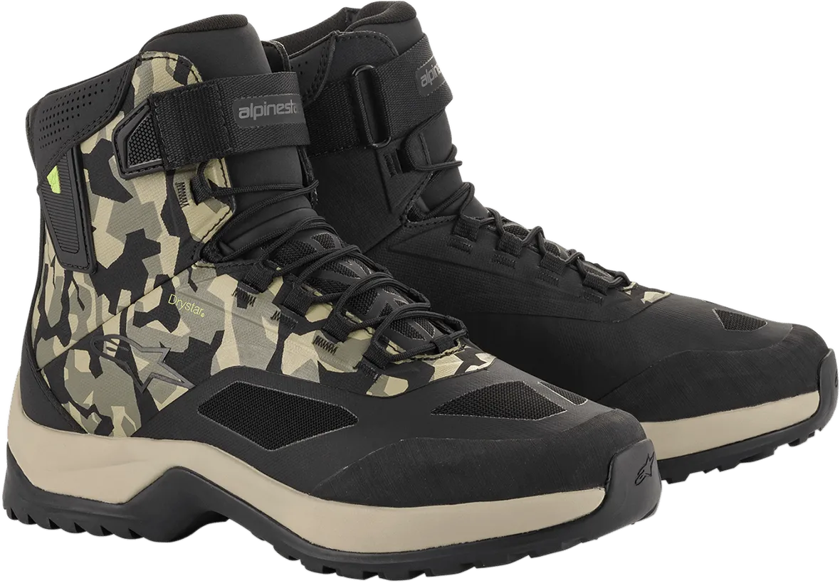 ALPINESTARS CR-6 Drystar? Shoes - Black/Brown/Green - US 10 2611020160910