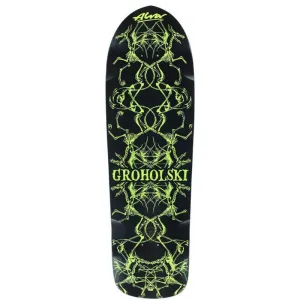 Alva 9.25" x 33.25" Black/Green Groholski Guest Skateboard Deck