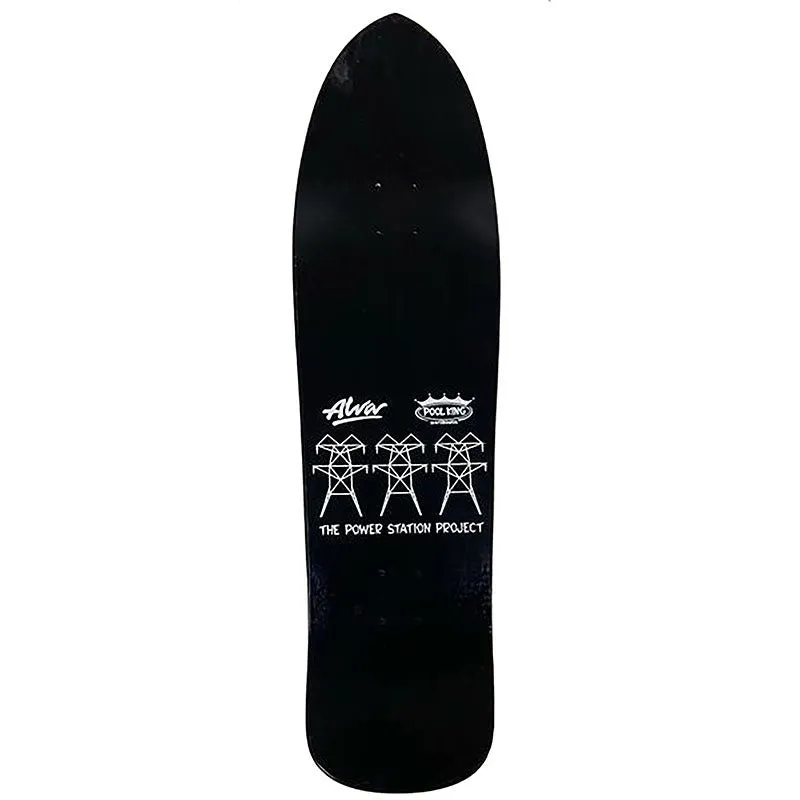 Alva 9.25" x 33.25" Black/Green Groholski Guest Skateboard Deck