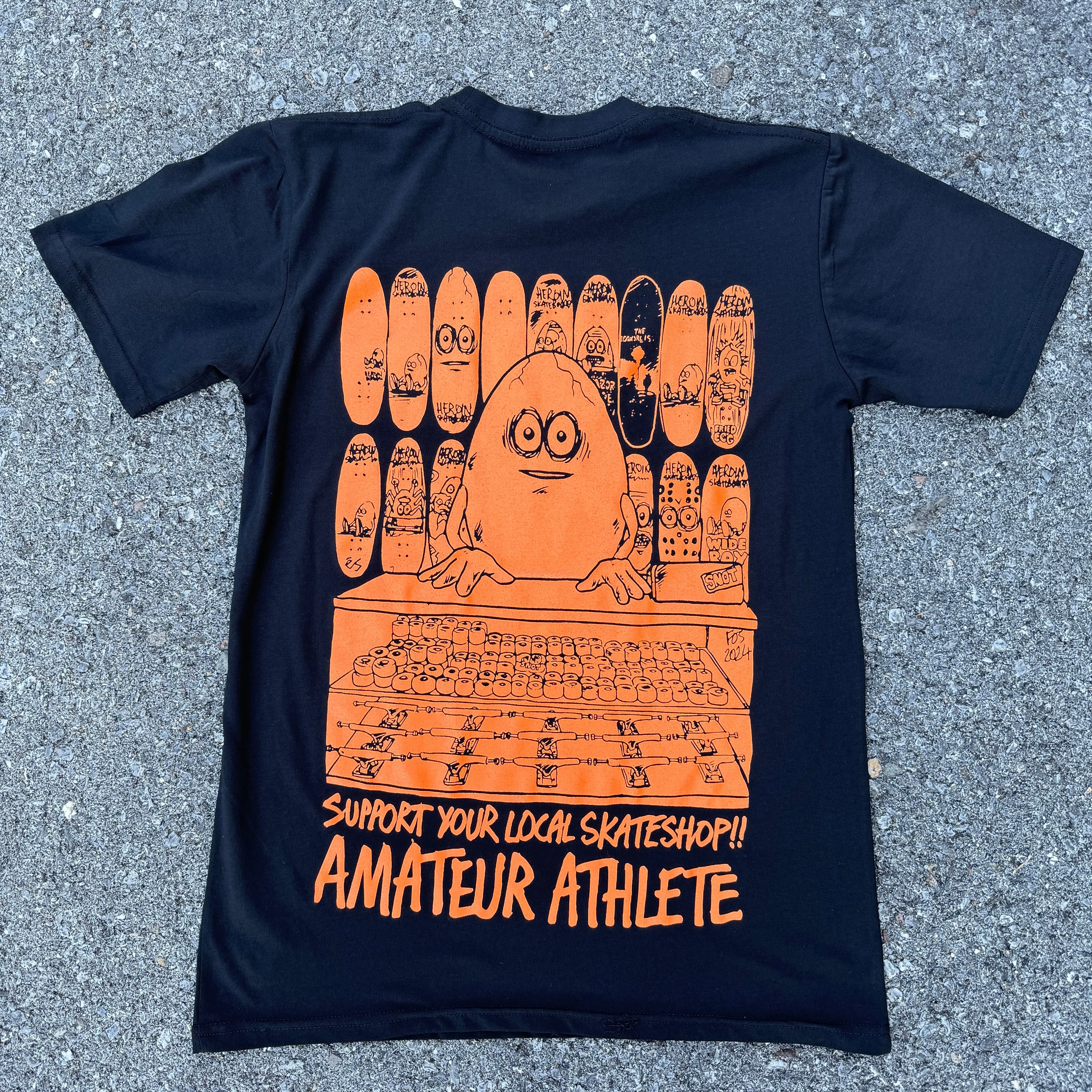 AMATEUR ATHLETE X HEROIN SUPPORT YOU LOCAL TEE