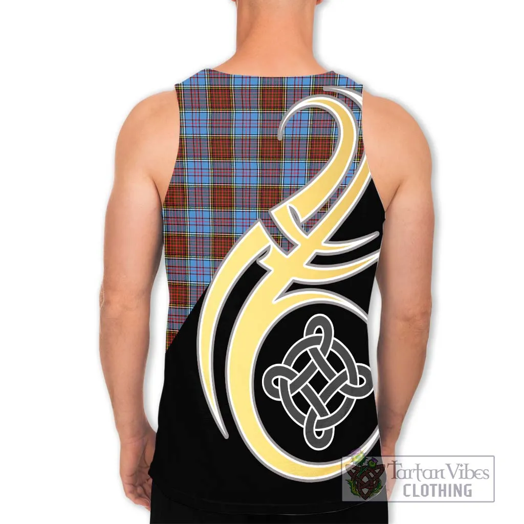 Anderson Modern Tartan Men's Tank Top with Family Crest and Celtic Symbol Style