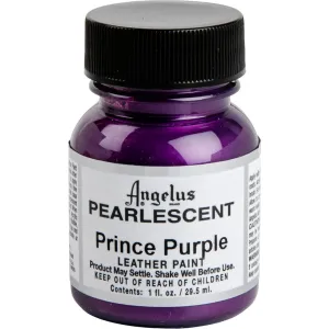 Angelus Pearlescent Acrylic Paint Prince Purple #453 29Ml Use On Leather, Vinyl Or Fabric