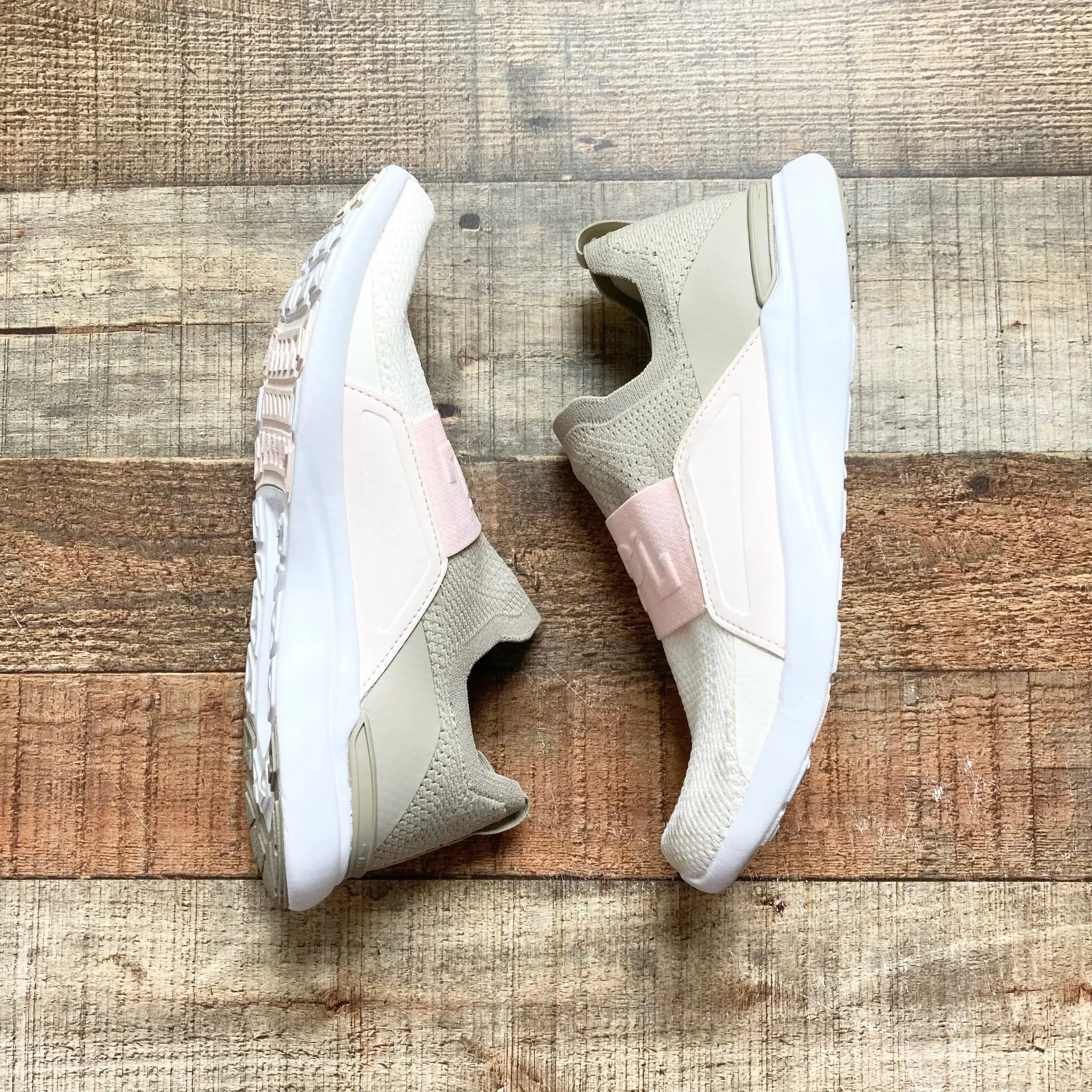 APL Cream/Grey/Light Pink Sneakers- Size 7.5 (see notes)