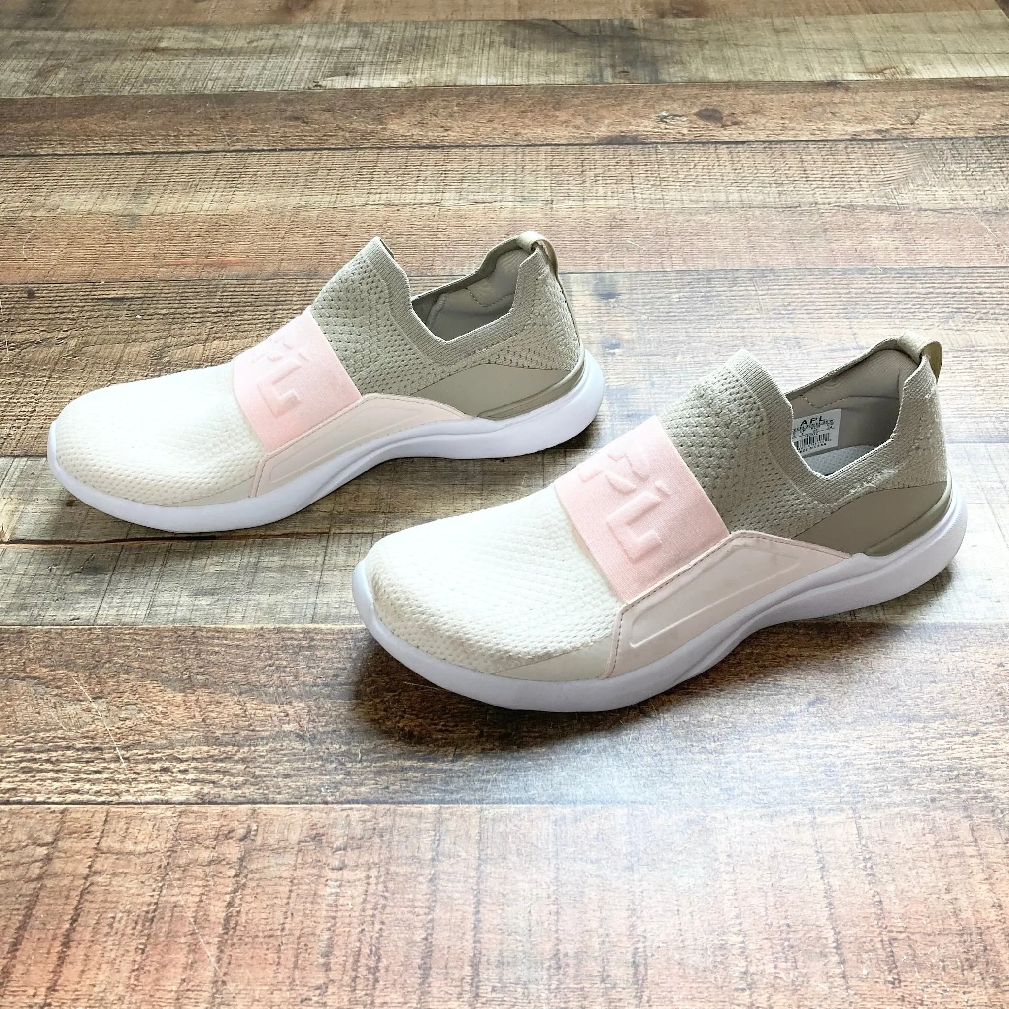 APL Cream/Grey/Light Pink Sneakers- Size 7.5 (see notes)