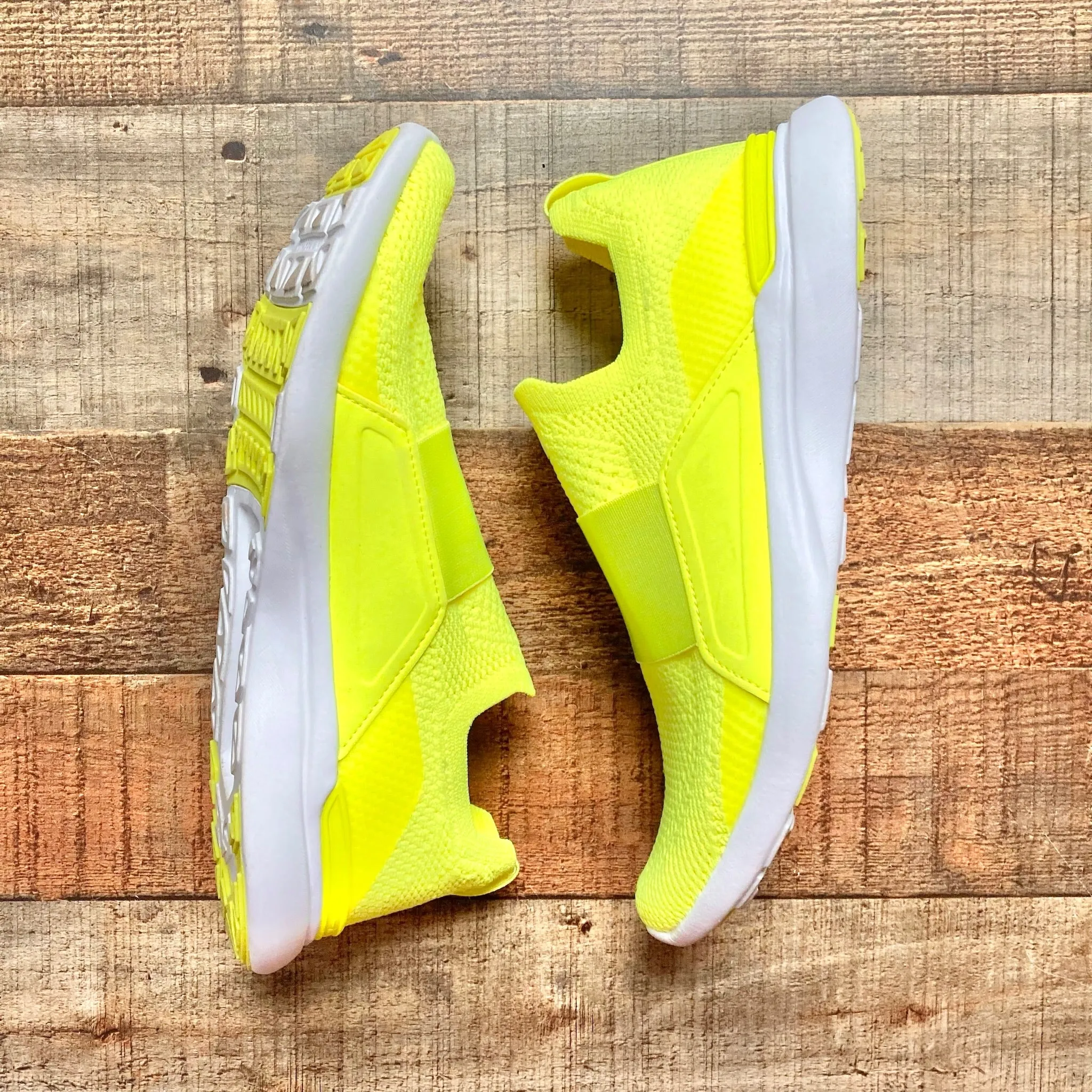 APL Neon Yellow Sneakers with Elastic Strap- Size 7.5 (GREAT CONDITION)