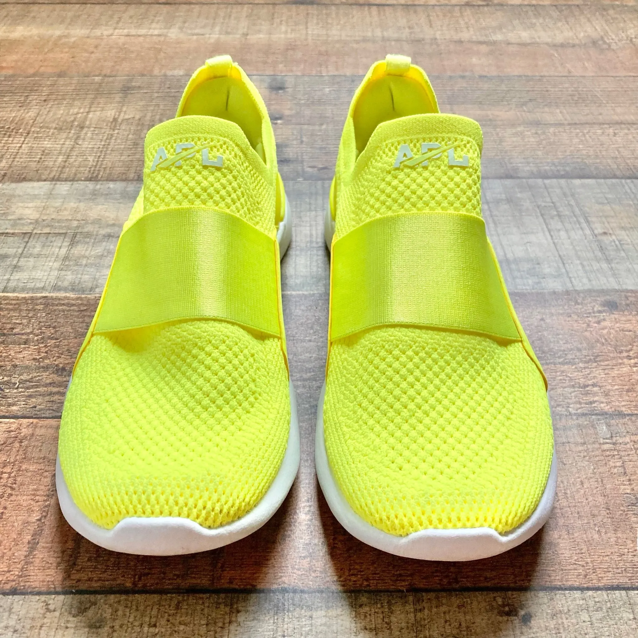 APL Neon Yellow Sneakers with Elastic Strap- Size 7.5 (GREAT CONDITION)