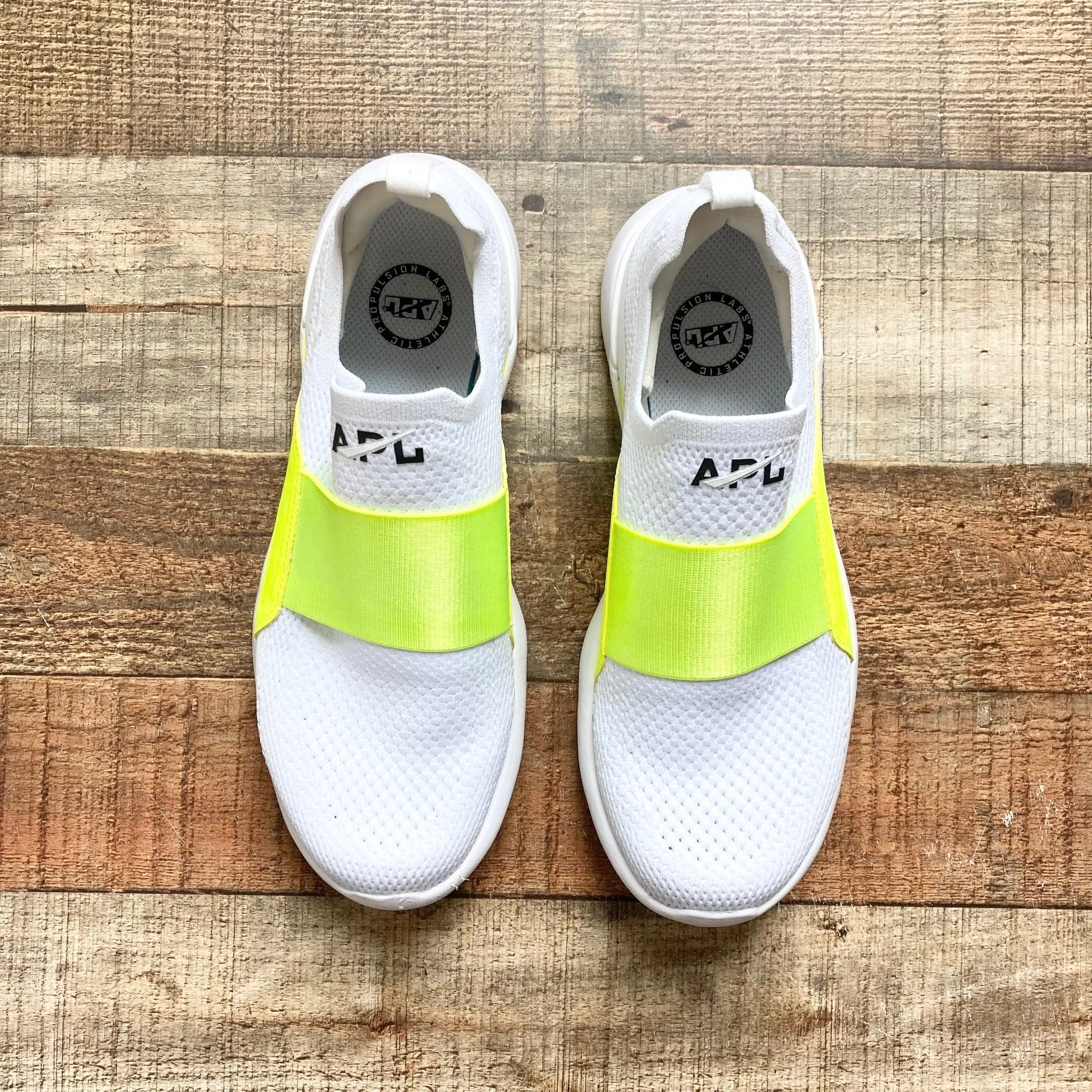 APL White/Neon Sneakers- Size 7.5