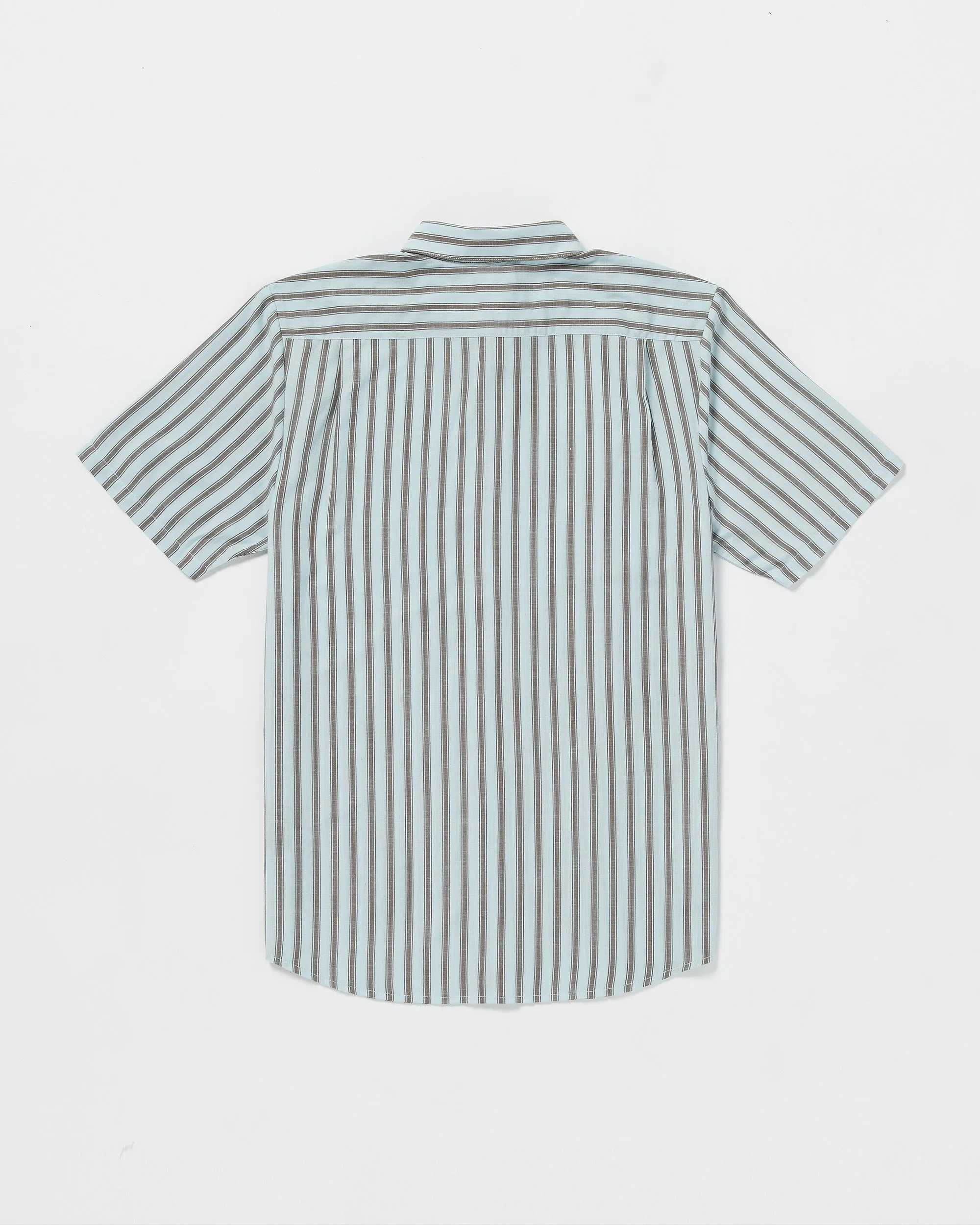 Arvostripe Woven Short Sleeve Shirt - Road Sky