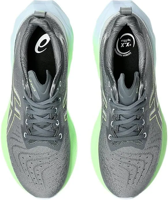 Asics | Novablast 4 | Men's | Steel Grey/Electric Lime