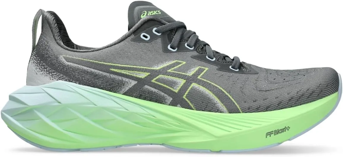 Asics | Novablast 4 | Men's | Steel Grey/Electric Lime