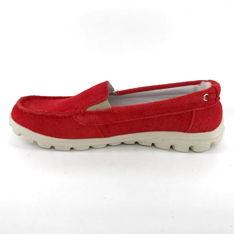 Australian Sheepskin Unisex Casual Flats UGG Moccasin - Red