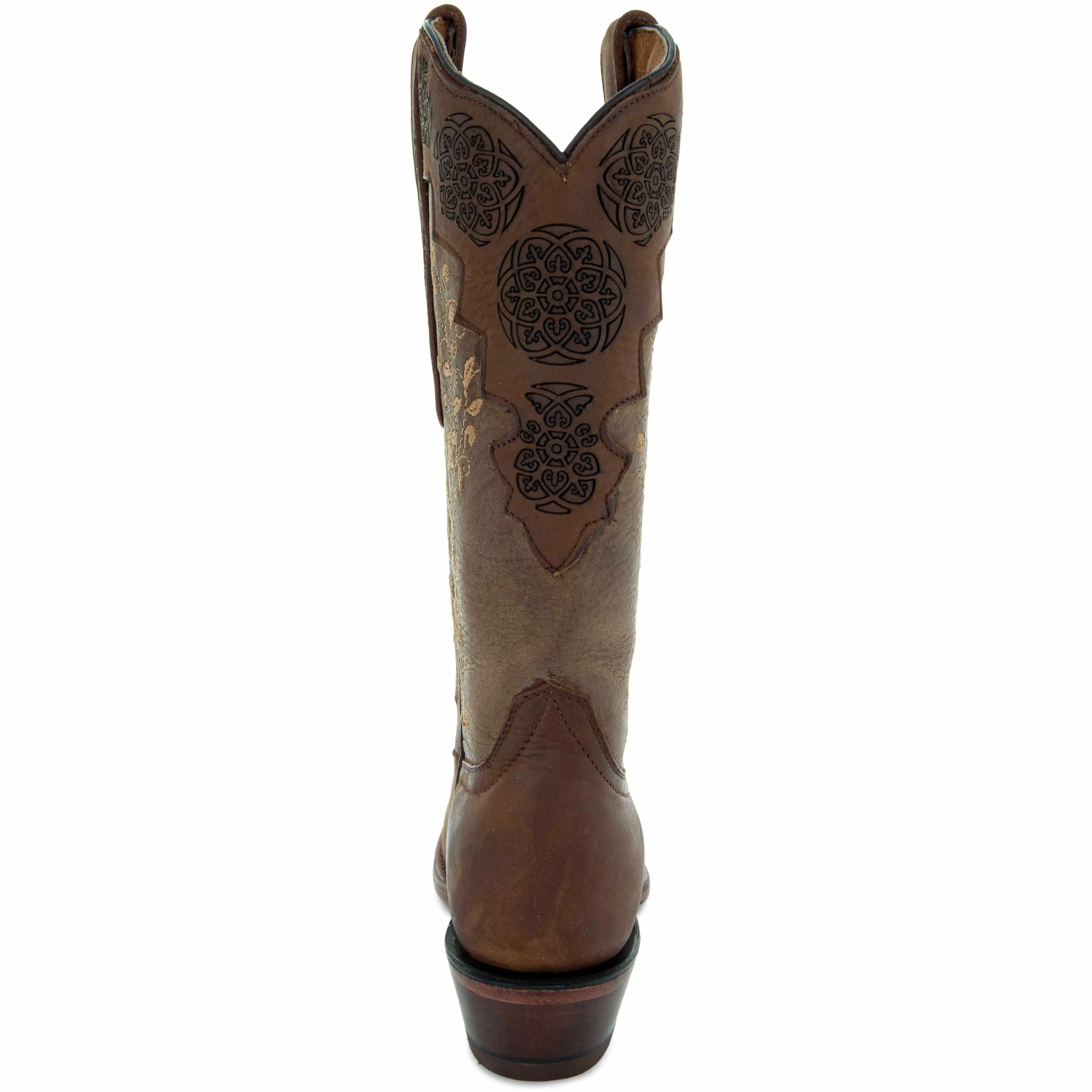 Autumn Gold Women's Embroidered Cowgirl Boots by Soto Boots M4003