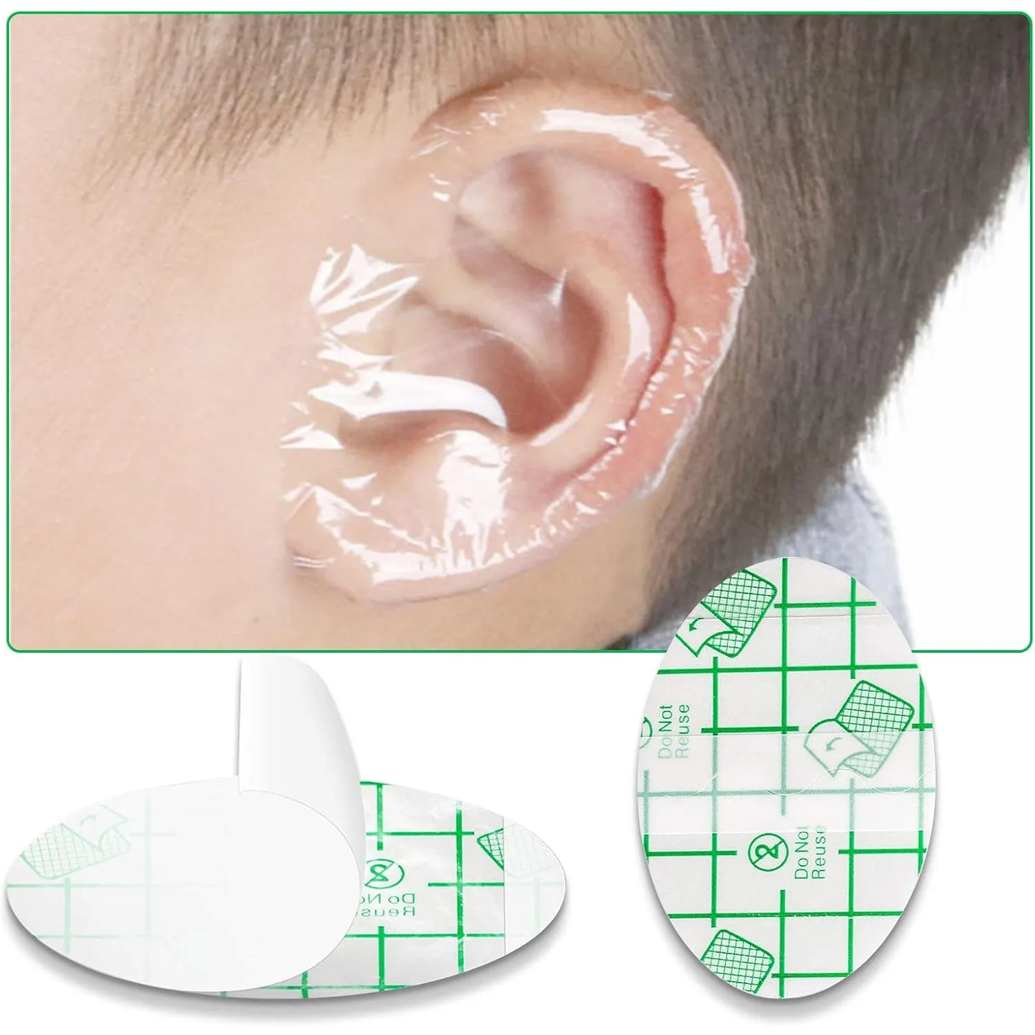 Baby Waterproof Ear Stickers, Heel Invisible Foot Sticker (20 Pcs Set Approx)