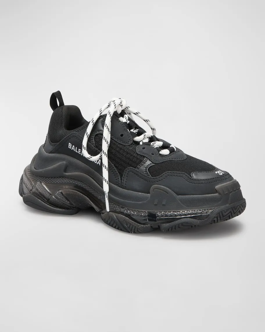 Balenciaga Triple S sneakers with clear sole