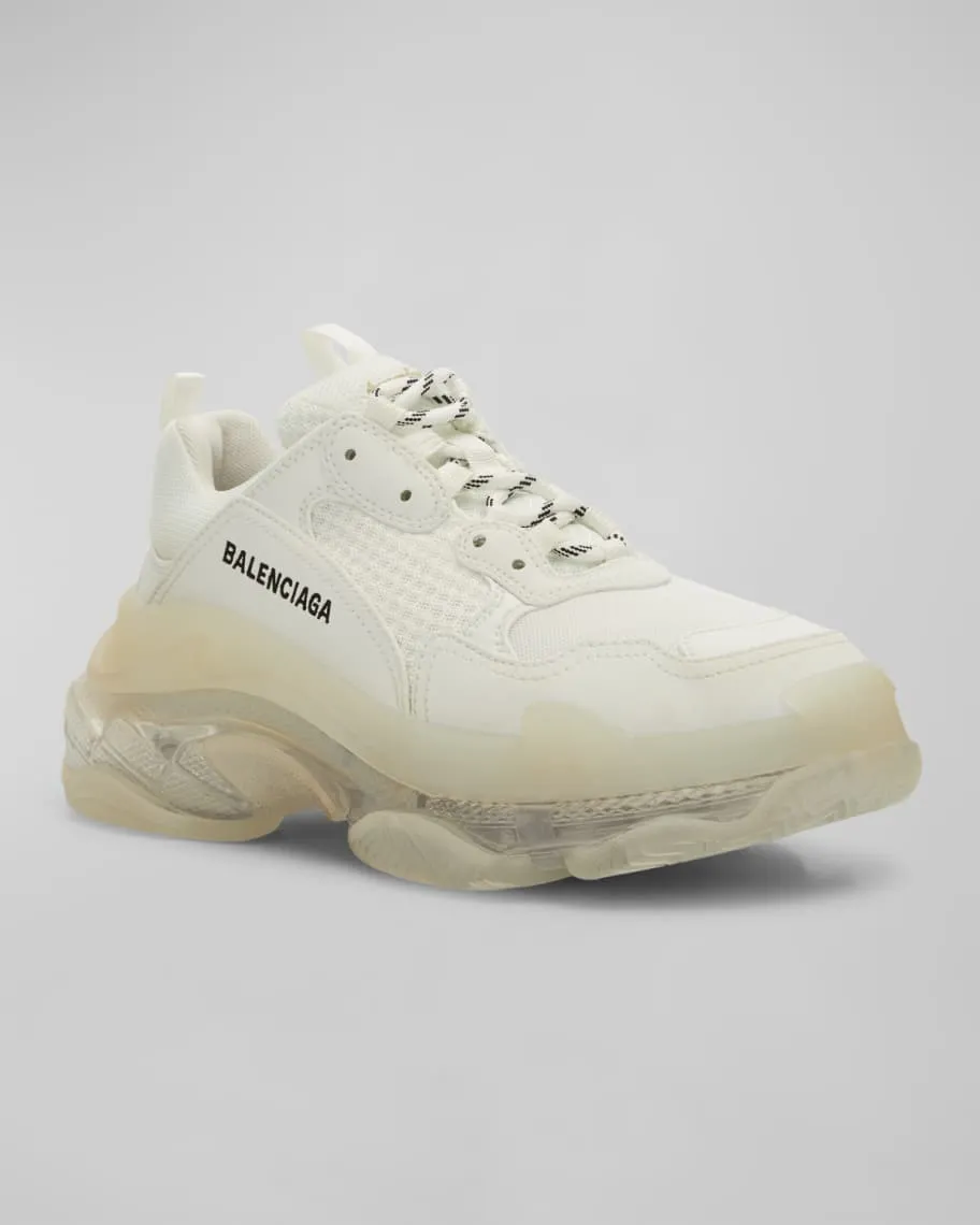 Balenciaga Triple S sneakers with clear sole