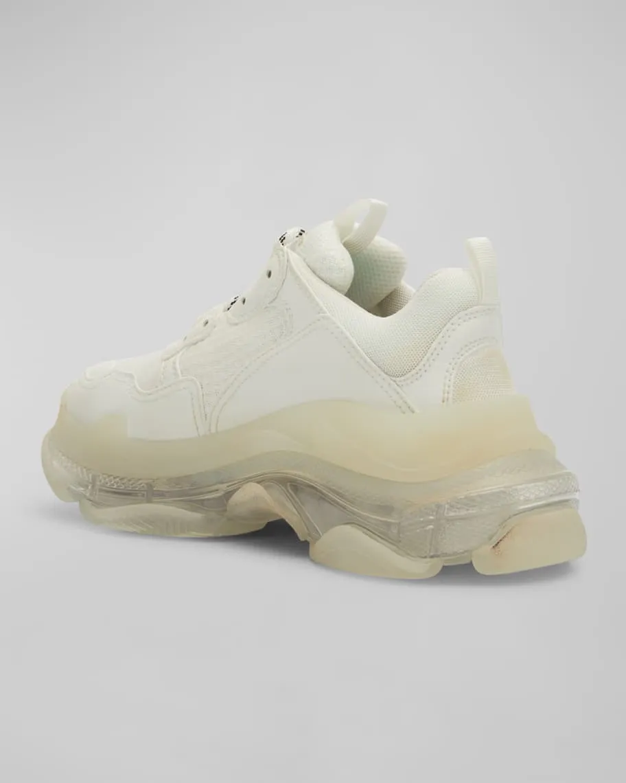 Balenciaga Triple S sneakers with clear sole