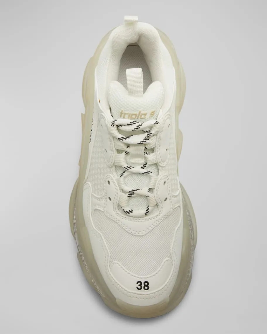 Balenciaga Triple S sneakers with clear sole