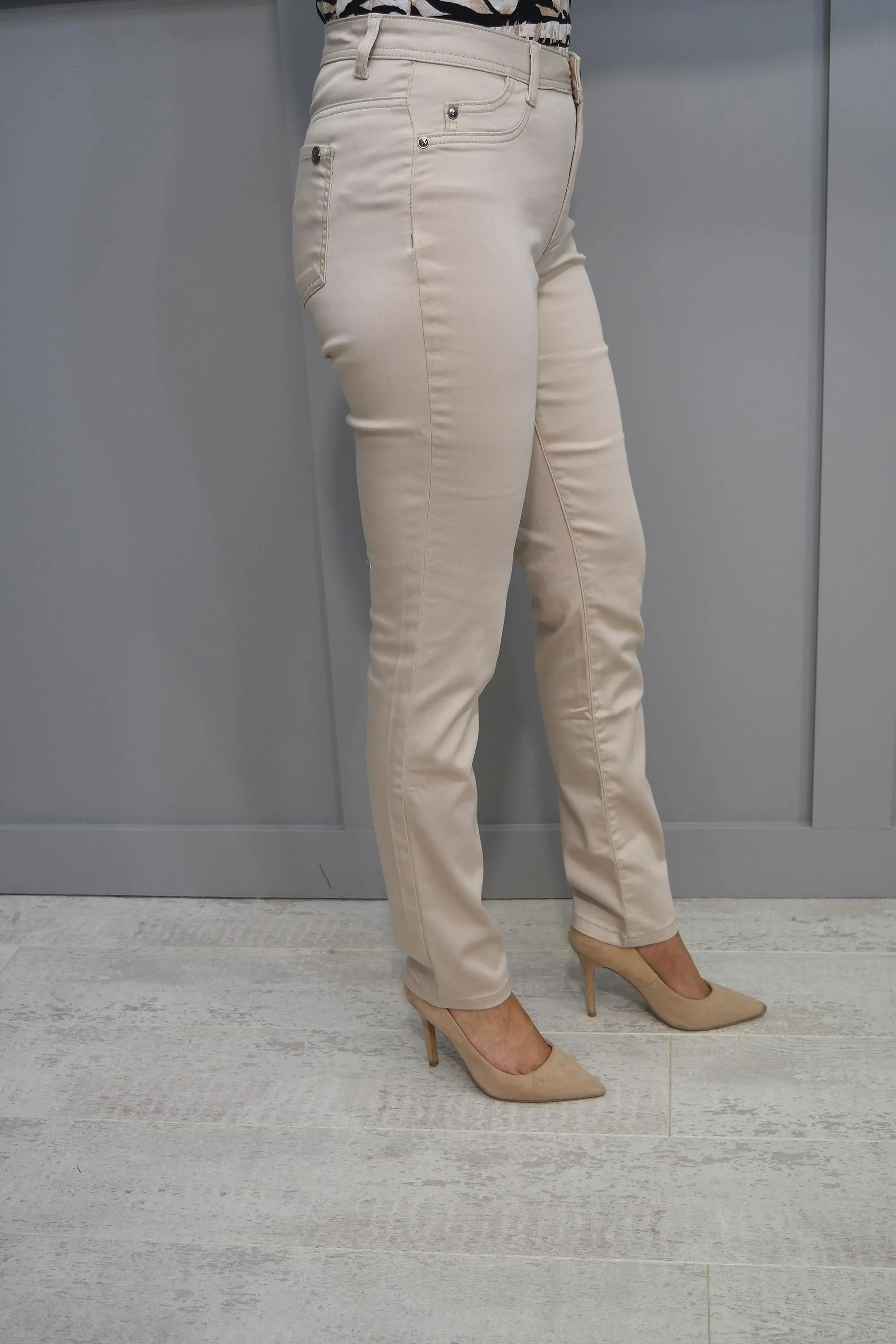 Barbara Lebek Beige Jeans-65260042