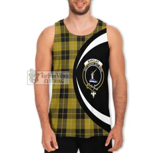 Barclay Dress Tartan Men's Tank Top with Family Crest Circle Style