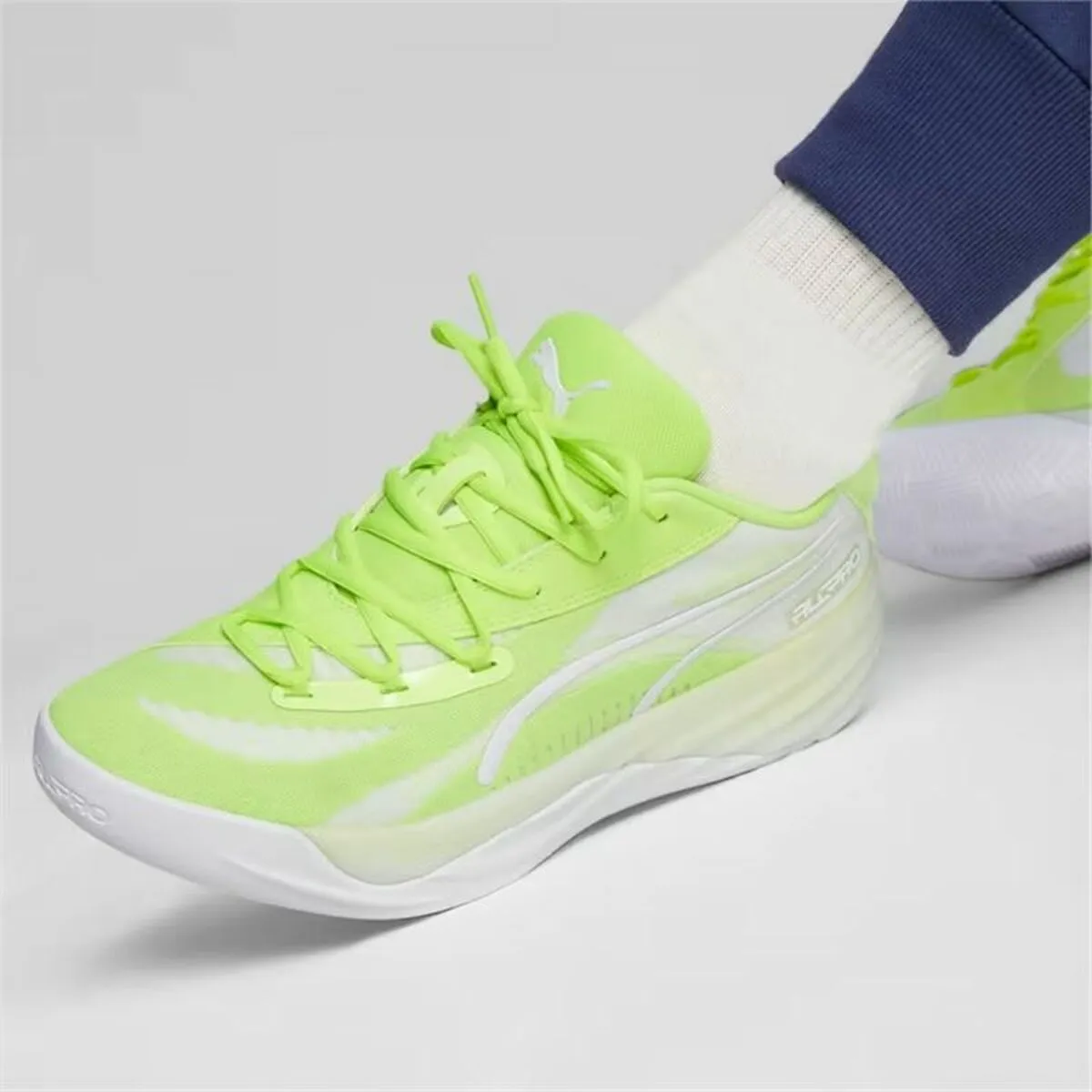 Basketball Shoes for Adults Puma All-Pro Nitro Yellow