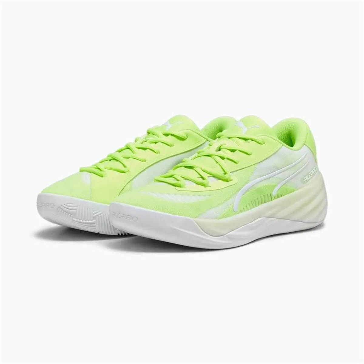 Basketball Shoes for Adults Puma All-Pro Nitro Yellow