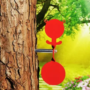 Bear Shape Splash Exercise Target Portable Tangible Tree Target Metal Shot Target