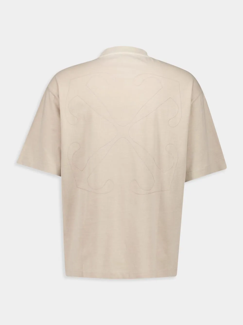 Beige Outline Arrow Skate T-Shirt