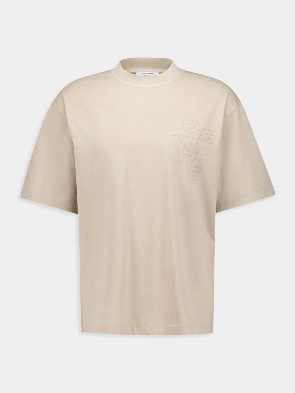 Beige Outline Arrow Skate T-Shirt