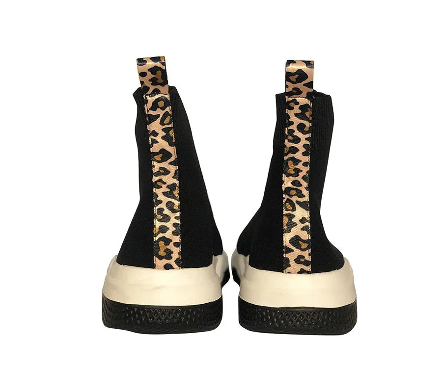 Betty Black/Leopard Ribbon