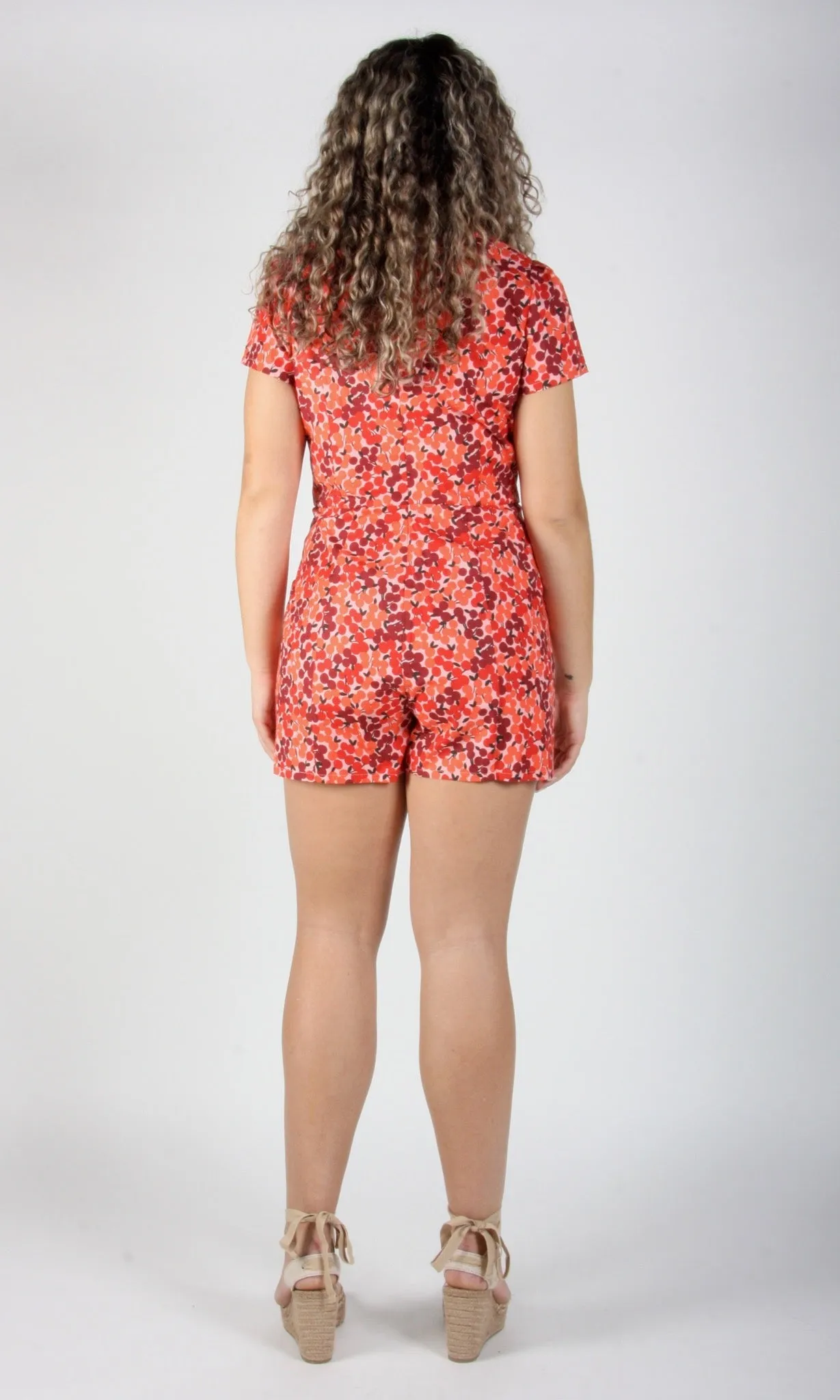 Birds of North America Teeter Bob Romper - Sour Cherry (Online Exclusive)