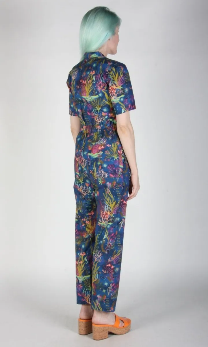 Birds of North America Twillick Jumpsuit - Undersea Gardens (Online Exclusive)