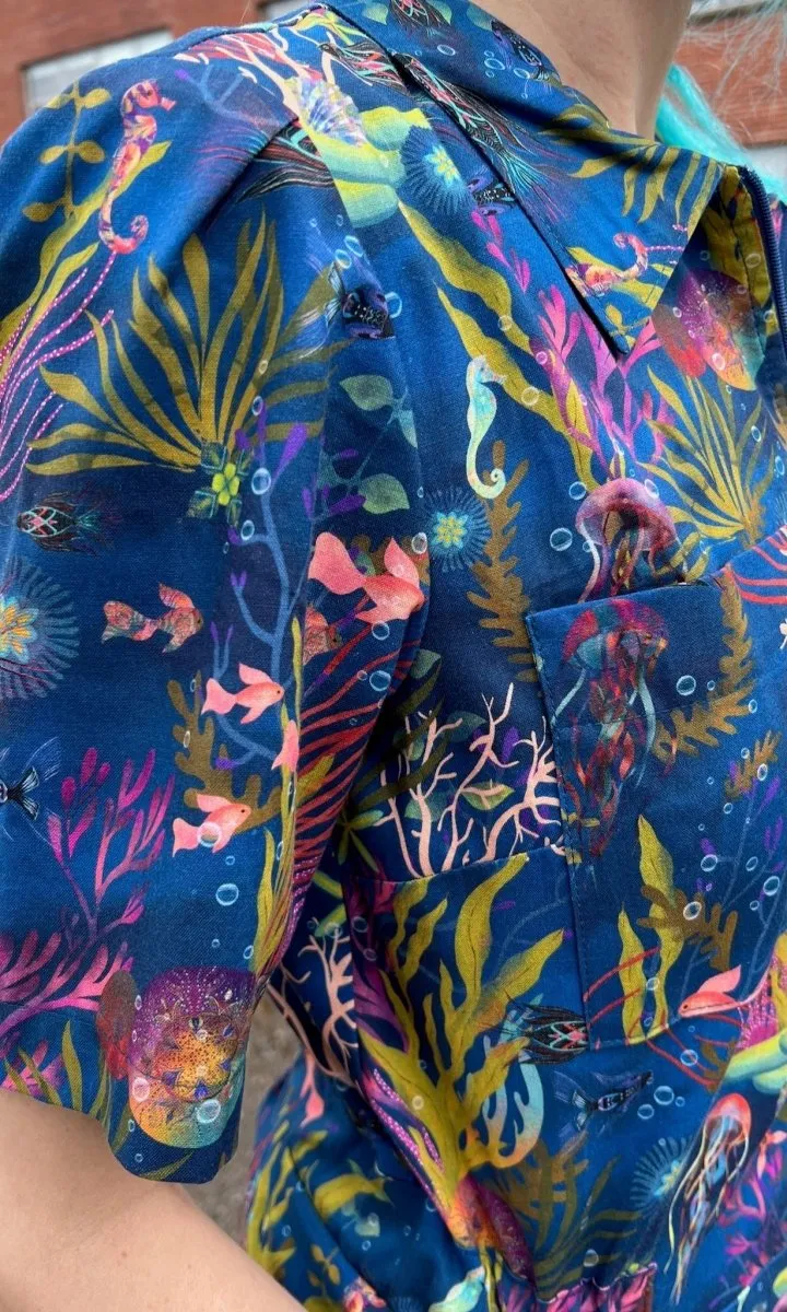 Birds of North America Twillick Jumpsuit - Undersea Gardens (Online Exclusive)