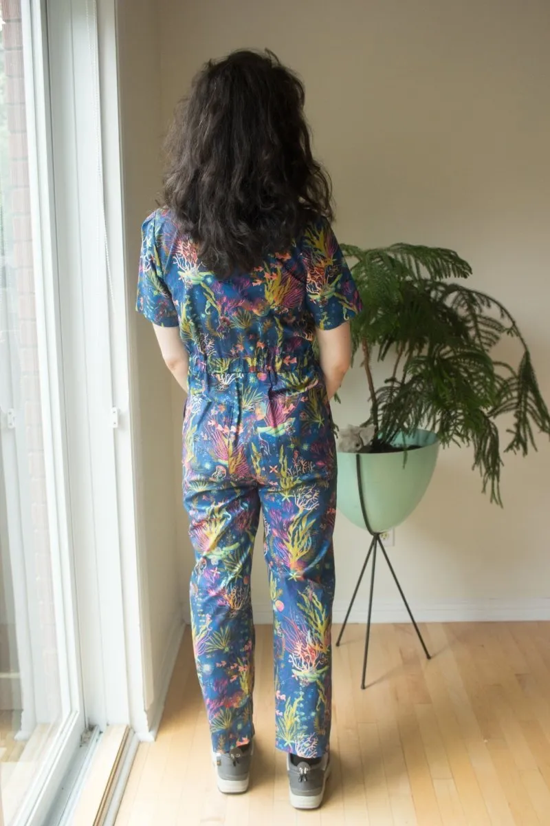 Birds of North America Twillick Jumpsuit - Undersea Gardens (Online Exclusive)