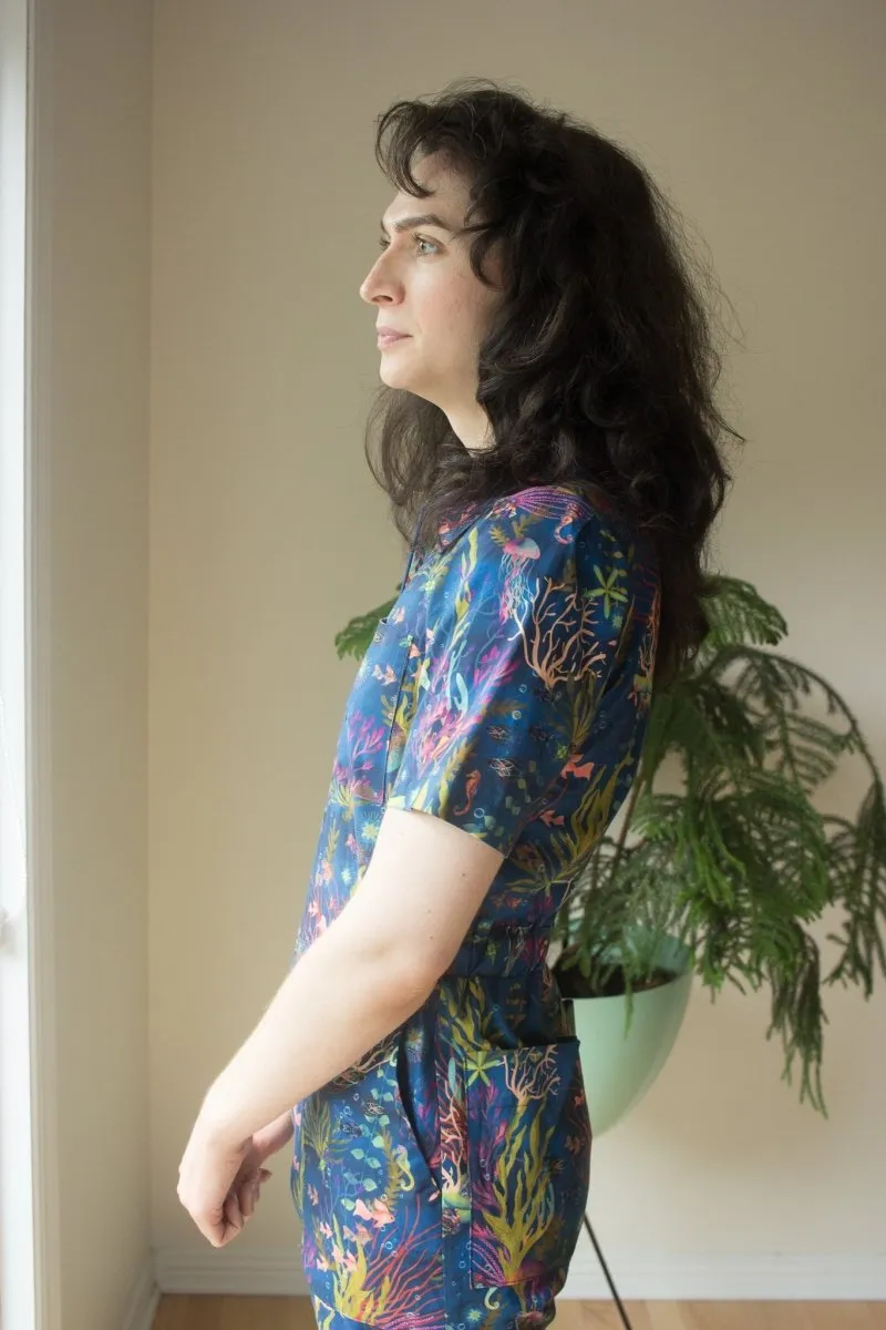 Birds of North America Twillick Jumpsuit - Undersea Gardens (Online Exclusive)