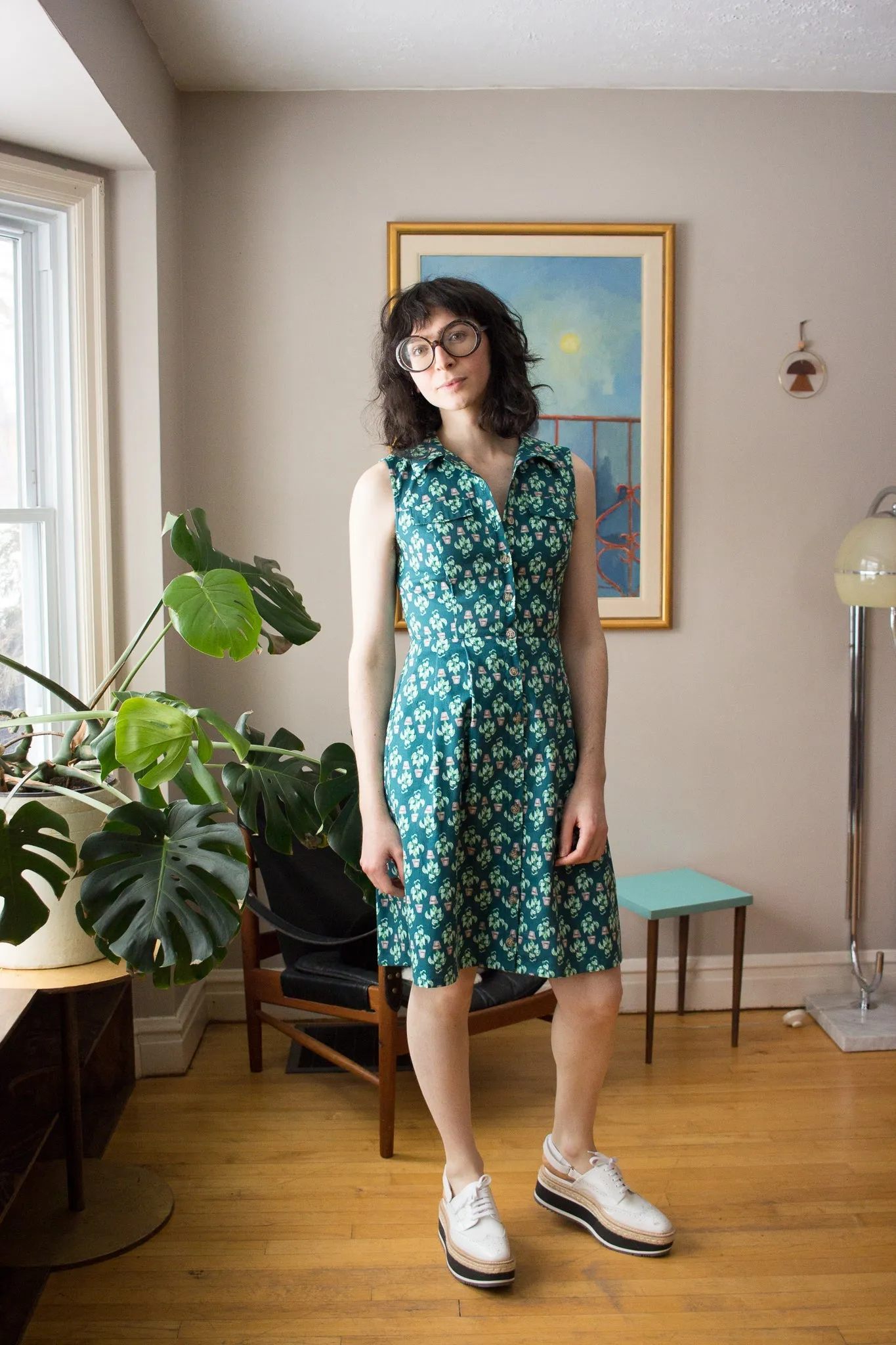 Birds of North America Vanneau Dress - Plant Mom (Online Exclusive)