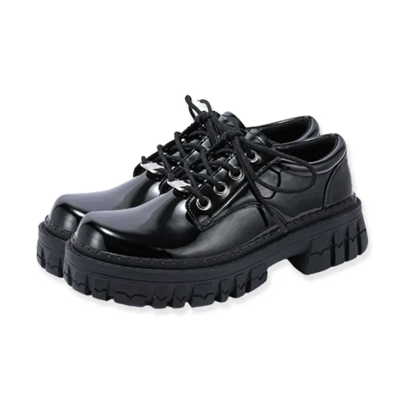 Black Chunky JK Mary Janes Shoes