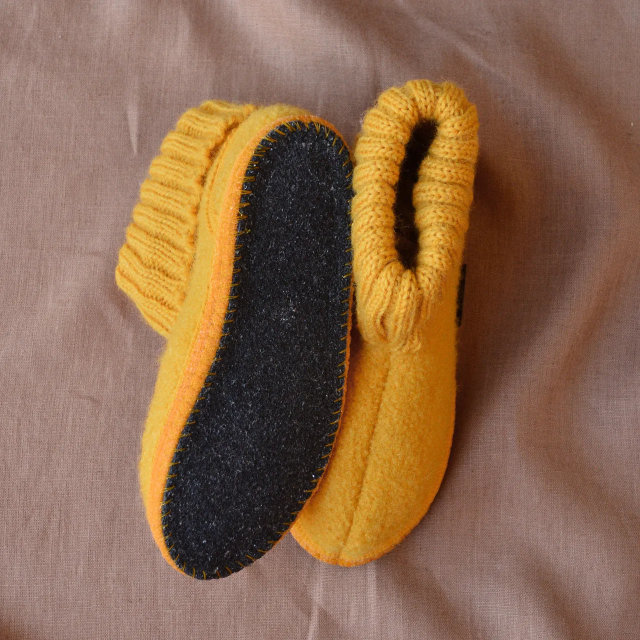 Boiled Wool Slipper Boots - Karl - Sonne (Kids 21-35)